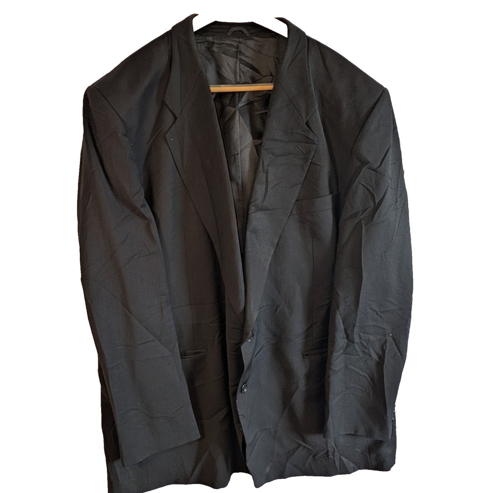 Vintage Wool Suit Coat Mens By Roma Tailors Grey